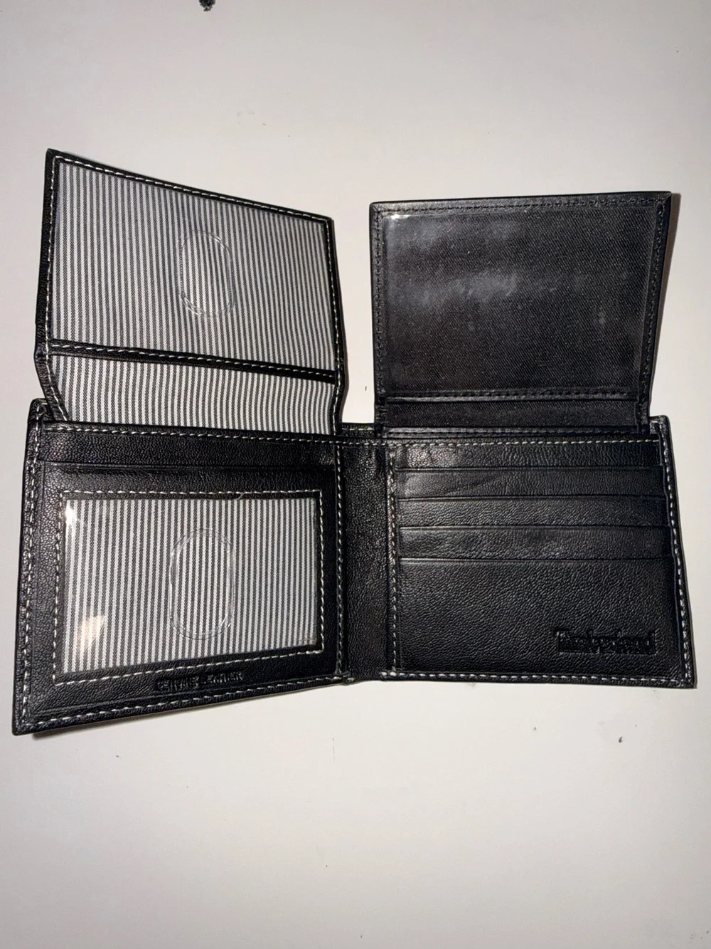 Timberland Black Leather Bi-Fold Wallet